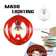 Multi-Color Modern Indoor resin pendant lamps P1001 ball shape E27 energy saving power