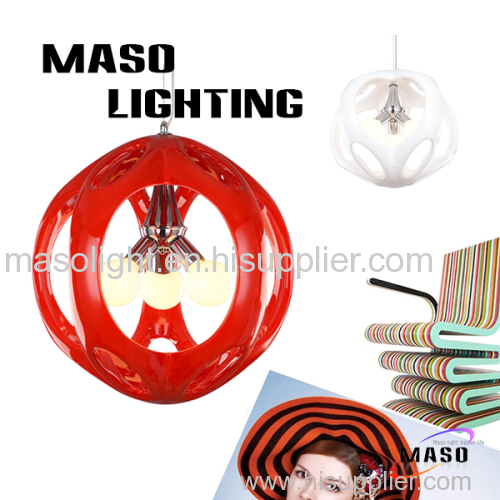 Multi-Color Modern Indoor resin pendant lamps P1001 ball shape E27 energy saving power