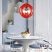 Multi-Color Modern Indoor resin pendant lamps P1001 ball shape E27 energy saving power