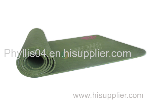 Silk screen printing yoga mats/ Eco non slip durable yoga mat / customized logo yoga mat