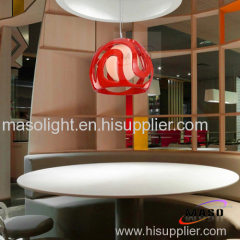 Contracted and contemporary restaurant bar indoor resin pendant lamp E27 base led 3w bulb P1006