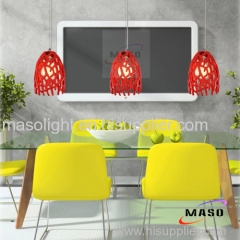 Red Coral Design Home Branch Resin Pendant Lamp Restaurant Lighting P1008