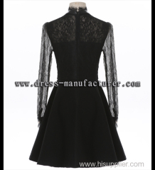 2015 Hot sale summer black vogue lace women dress OEM service