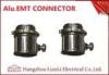 1/2 EMT Connectors Fittings , Aluminum Alloy 4 EMT Connector Customized