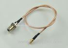 Wireless Industrial F Female To MCX Male Connector RG 316 Coaxial Cable Assembly