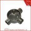 Aluminum EMT / IMC Conduit Junction Box Three Way Pipe Fitting Customized