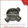 Aluminum EMT / IMC Conduit Junction Box Three Way Pipe Fitting Customized