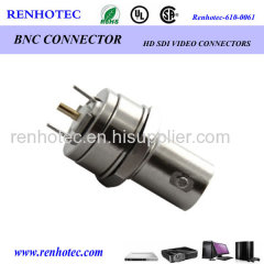 HD-SDI zinc alloy R/A BNC jack pcb mount BNc connector price