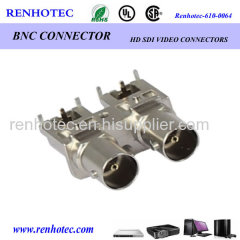 HD-SDI zinc alloy R/A BNC jack pcb mount BNc connector price