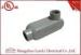 UL Standard PVC Coated Aluminum LL Conduit Body With Screws , Gray