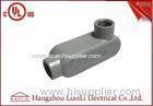UL Standard PVC Coated Aluminum LL Conduit Body With Screws , Gray