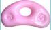 Fashional Flocked white inflatable neck pillow travel with music