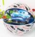 PVC Inflatable red and white beach balls , Colorful inflatable volley ball