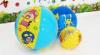 Blue 24Inch Huge Outdoor inflatable play ball for Beach with Cartoon pringting