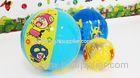 Blue 24Inch Huge Outdoor inflatable play ball for Beach with Cartoon pringting