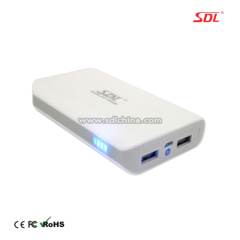 7800mAh Mobile Power Bank Power Supply External Battery Pack USB Charger