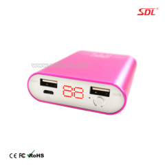 8400mAh Mobile Power Bank Power Supply External Battery Pack USB Charger