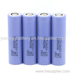 Good Price Best Quality samsung sdi 18650 rechargeable 3.7V samsung ICR18650-22P 10A 2200mah