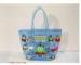 Cartoon pringting transparent PVC shopping bags EN71 or reach5 , 6p