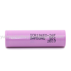 Long life cycle 3.7 V Rechargeable 18650 Samsung ICR18650 26 00mAh Lithium ion Battery