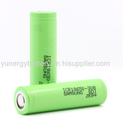 Wholesale E-cigarette Battery 3.7V ICR18650-30a 18650 Samsung 3000mah Lithium ion Battery