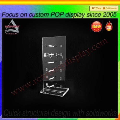 High Impact Clear Acrylic Eye Wear Display Stand Reading Glasses Display Holder
