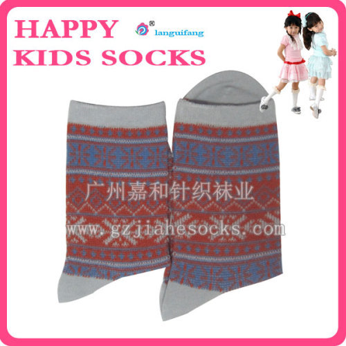 Jacquard Knitting Cotton Baby Socks for children