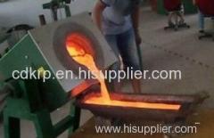 80 KW blockbuster launch heating uniformity induction furnace for steel scrap