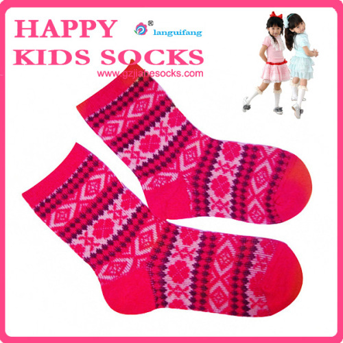 Jacquard Knitting Cotton Baby Socks for children