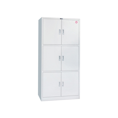 6 Door Locker Office Furniture Metal Locker Steel Knock Down Locker Filing Cabinet