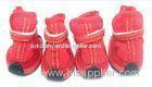 Casual pet dog shoes with PU / cotton and spandex for small animals