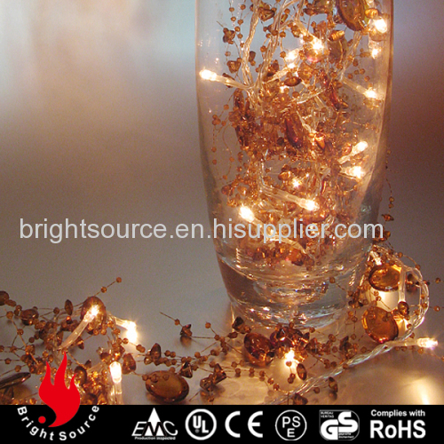 acrylic beads garland LED string light