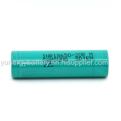 High drain Samsung18650 battery review 22A 20R inr18650-22R(M) 2000mah samsung 18650 3000mah