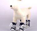 OEM Darkbrown fabric casual pet dog shoes / Comfortable Handsome Dog boots