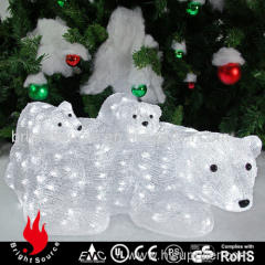 acrylic light bear family