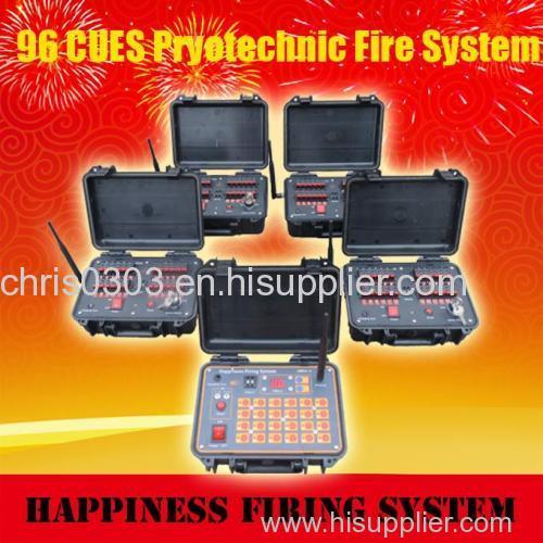 96 cues fireworks firing system, 500M pyrotechnic fire system