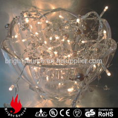 grey pearl garland warm white LED string light