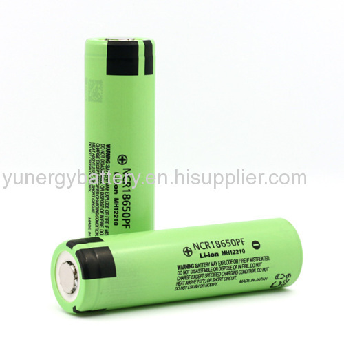 High Drain! 10A Discharge 3.7v Panasonic 18650 NCR18650PF 2900mAh lithium rechargeable battery