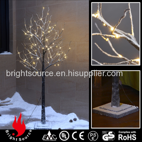 Snow artificial trees with lights