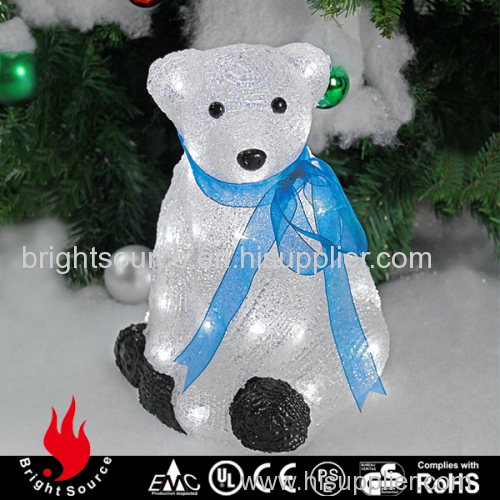acrylic lighting blue knot bear