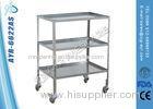 Simple Practical Hospital Stainless Steel Medical Trolleys Instrument