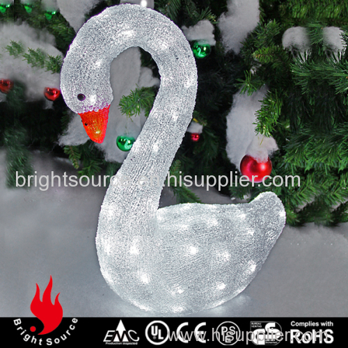 beautiful acrylic lighting swan