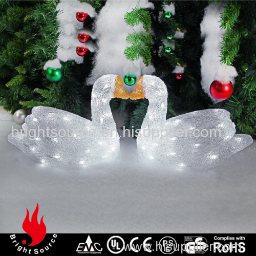 small acrylic lighting swan