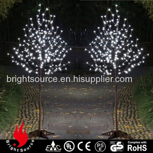 6Ft Cold White Lights Cherry Artifical Trees