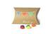 CMYK / PMS / Pantone Recycled Cardboard Gift Boxes , Kraft paper wedding pillow box