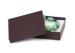 customized black Rectangle Recycled Cardboard Gift Boxes packaging jewelry bracelet
