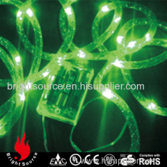 Green mini lights battery operated fiber tube string lights