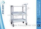 ABS Multi-Purpose Hospital Nursing Medical Trolleys Three Shelves 539 366 880mm