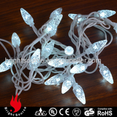 plastic pineapple cold white LED string decorative lights