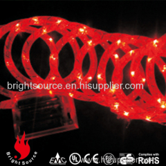 Christmas mini lights wholesale red lights inside fiber tube battery powered good for holiday decoration